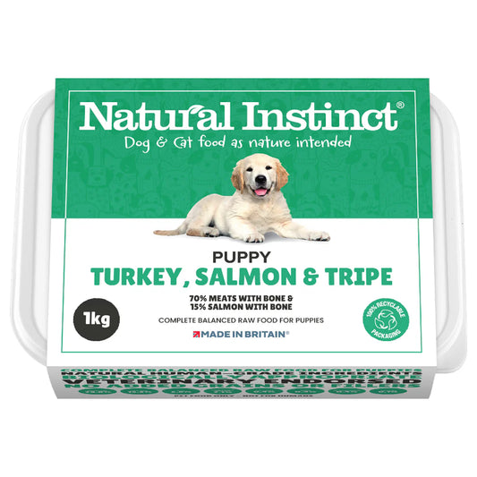 Puppy Turkey, Salmon & Tripe 1kg